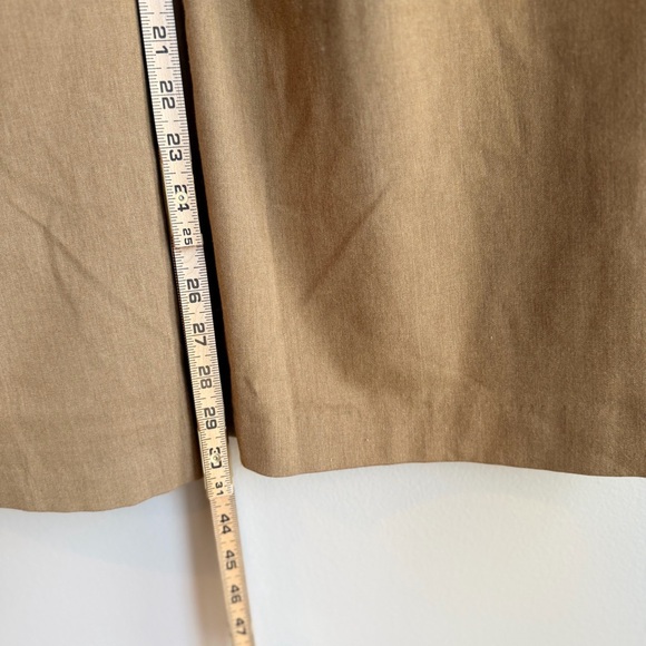 GAP Women's Tan Wide-Leg Trousers- Size 12R - Picture 6 of 9